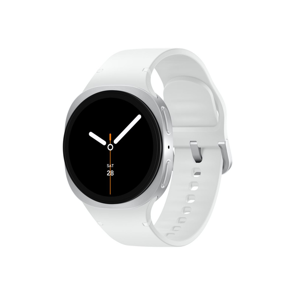 Produktbild för Samsung Galaxy Watch8 - silver - smart klocka med sportband - vit - 32 GB