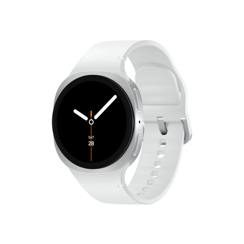 SAMSUNG Samsung Galaxy Watch8 - silver - smart klocka med sportband - vit - 32 GB
