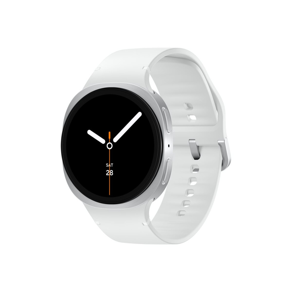 Produktbild för Samsung Galaxy Watch8 - silver - smart klocka med sportband - vit - 32 GB
