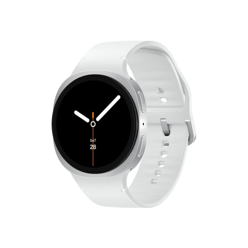 SAMSUNG Samsung Galaxy Watch8 - silver - smart klocka med sportband - vit - 32 GB