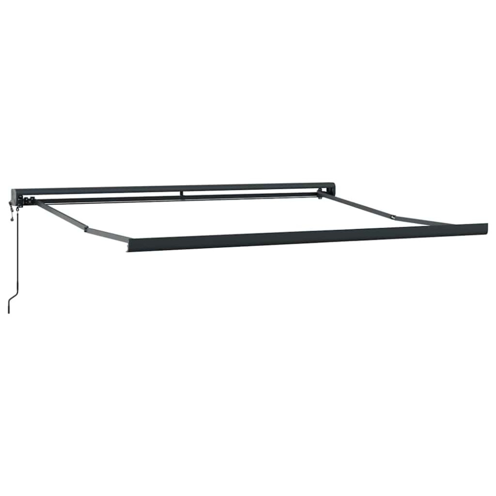 Produktbild för Utdragbar markis Röd och Svart 350 x 250 x 165 cm