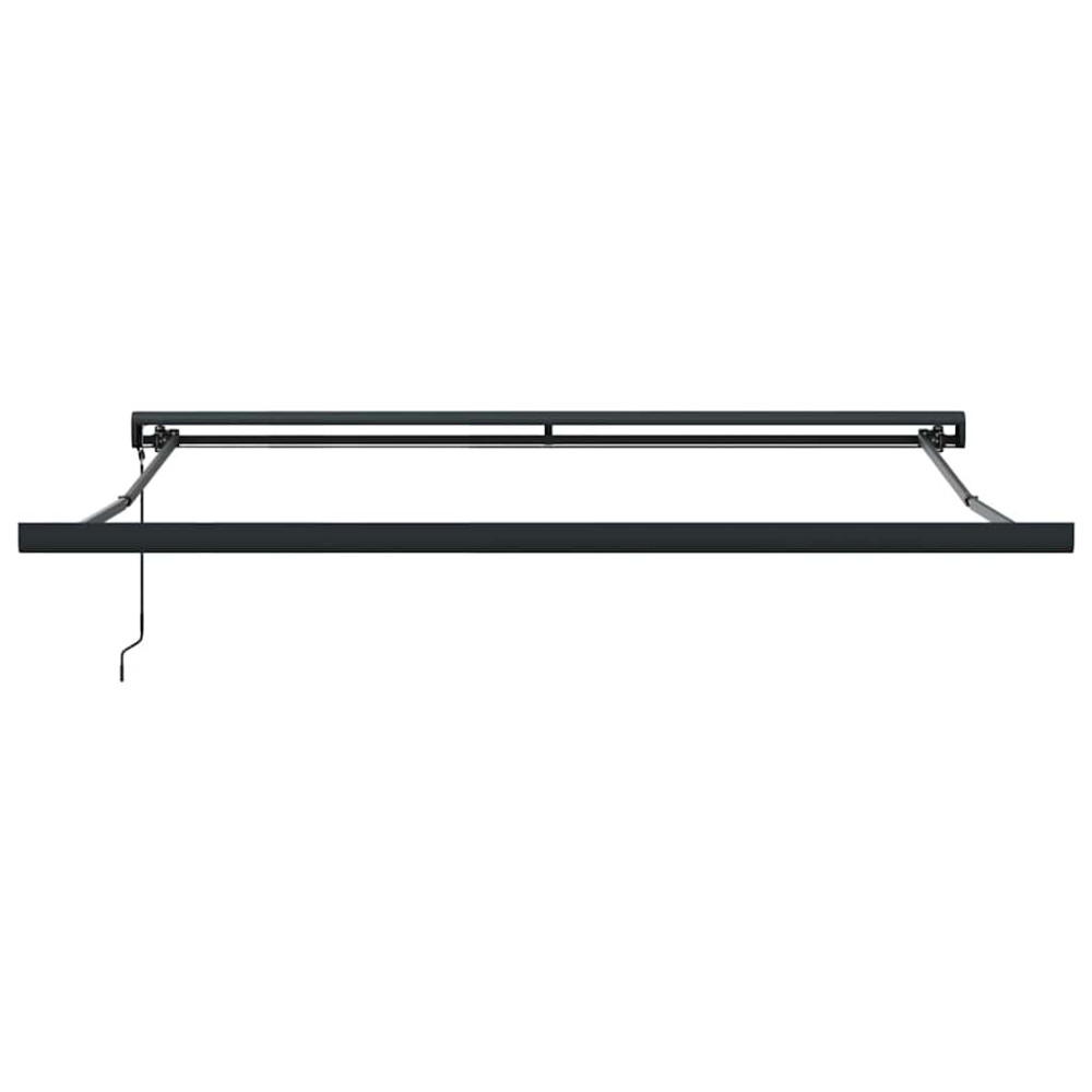 Produktbild för Utdragbar markis Röd och Svart 350 x 250 x 165 cm