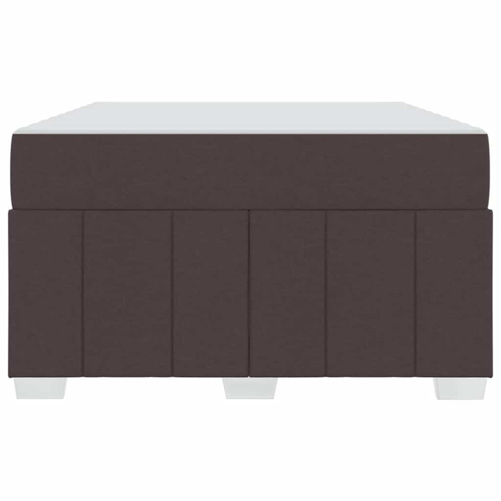 Produktbild för Sängram med madrass Mörkbrun 120 x 200 cm tyg