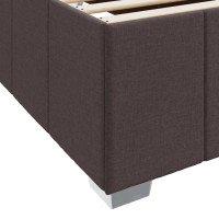 Produktbild för Sängram med madrass Mörkbrun 120 x 200 cm tyg