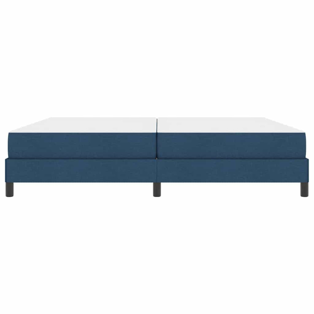 Produktbild för Bäddfjäder med madrass Blå 200 x 200 cm tyg