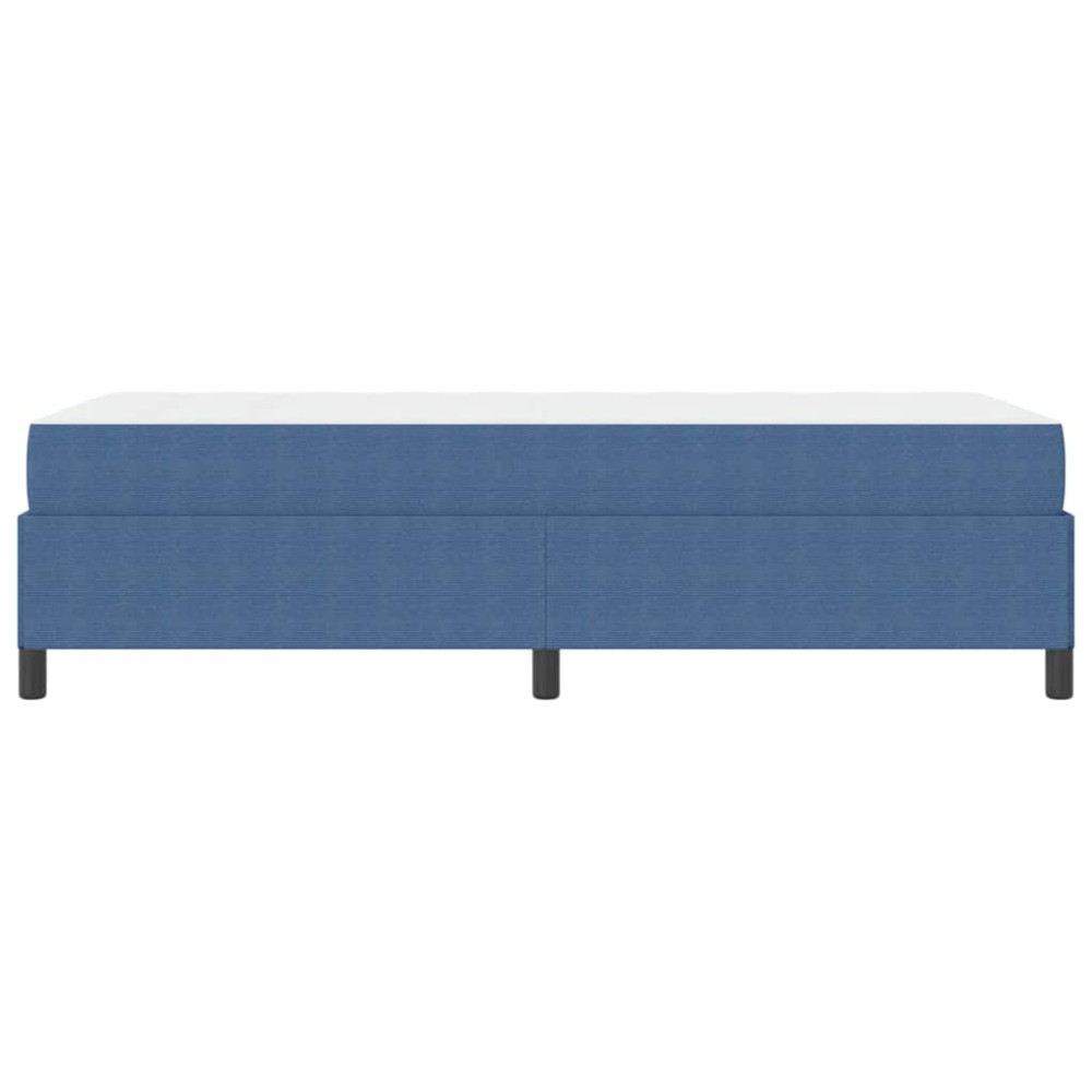 Produktbild för Sängram med madrass Blå 100 x 200 cm tyg