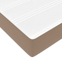 Produktbild för Sängram med madrass Cappuccino 120 x 200 cm tyg