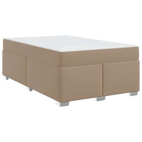 Produktbild för Sängram med madrass Cappuccino 120 x 200 cm tyg