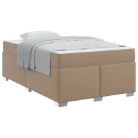 Produktbild för Sängram med madrass Cappuccino 120 x 200 cm tyg