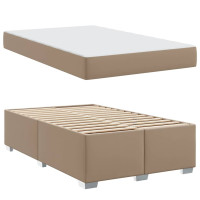 Produktbild för Sängram med madrass Cappuccino 120 x 200 cm tyg