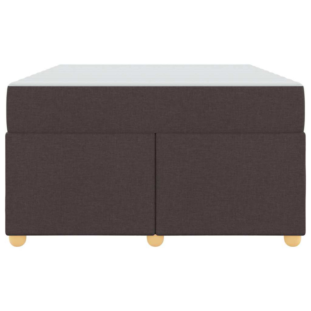 Produktbild för Sängram med madrass Mörkbrun 120 x 190 cm tyg