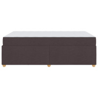 Produktbild för Sängram med madrass Mörkbrun 120 x 190 cm tyg