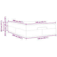 Produktbild för Sängram med madrass Övrigt 2 pcs Vit PVC