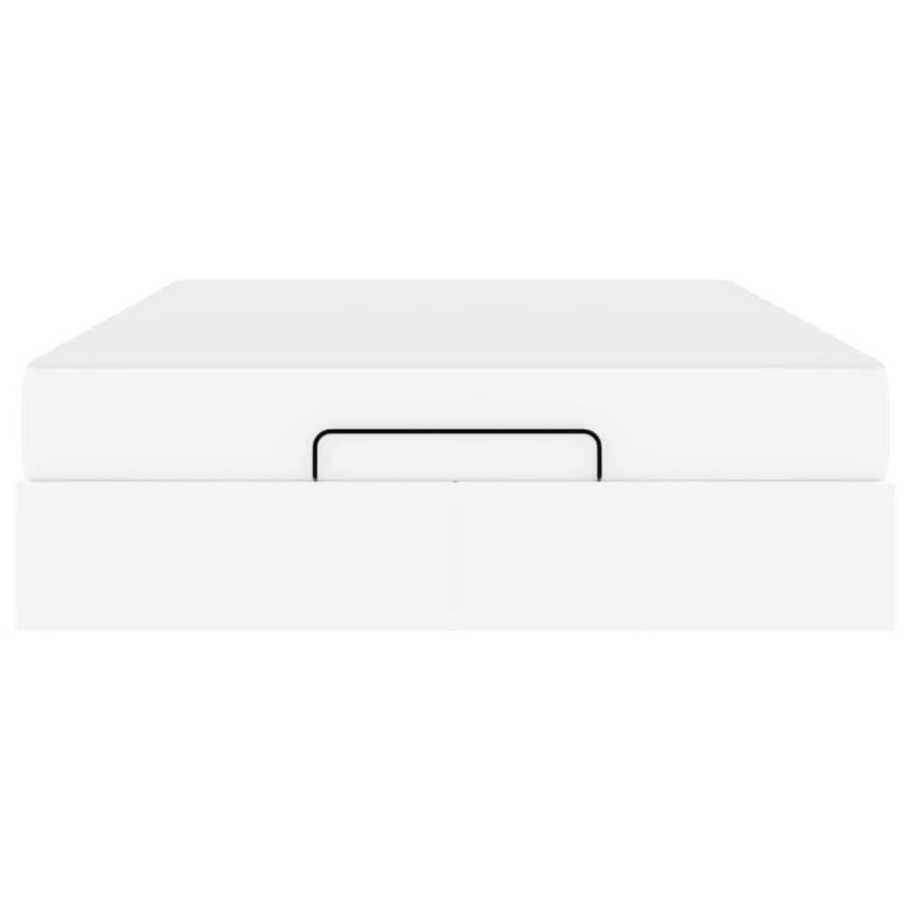 Produktbild för Sängram med madrass Övrigt 2 pcs Vit PVC