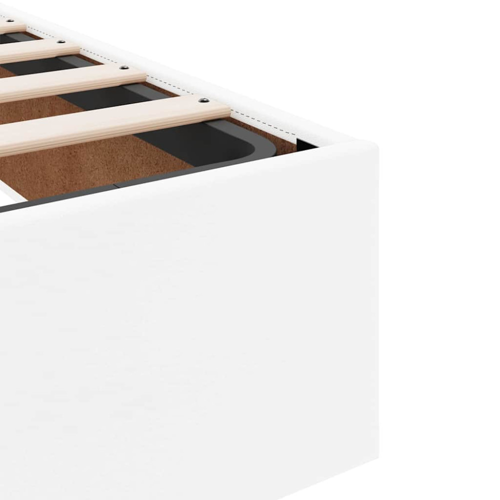 Produktbild för Sängram med madrass Övrigt 2 pcs Vit PVC