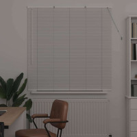 Produktbild för Persienner Vit 130 x 125 cm Aluminium