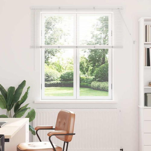 vidaXL Persienner Vit 130 x 135 cm Aluminium - Gardiner & Persienner