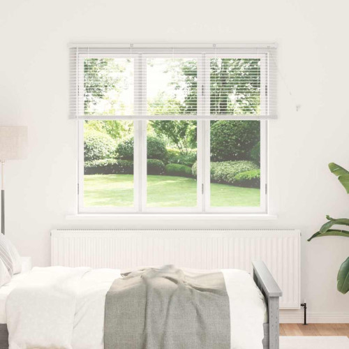 vidaXL Persienner Vit 130 x 155 cm Aluminium - Gardiner & Persienner
