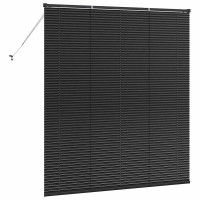Produktbild för Persienner Svart 175 x 160 cm Aluminium