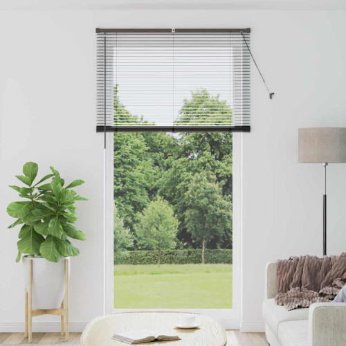 vidaXL Persienner Svart 220 x 110 cm Aluminium - Gardiner & Persienner