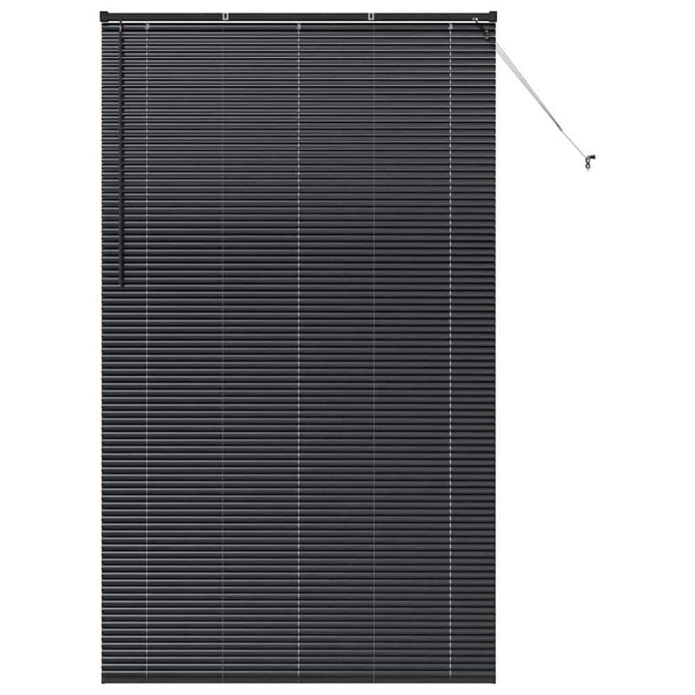 Produktbild för Persienner Svart 220 x 125 cm Aluminium