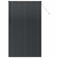 Produktbild för Persienner Svart 220 x 125 cm Aluminium