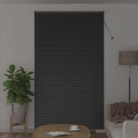 Produktbild för Persienner Svart 220 x 125 cm Aluminium