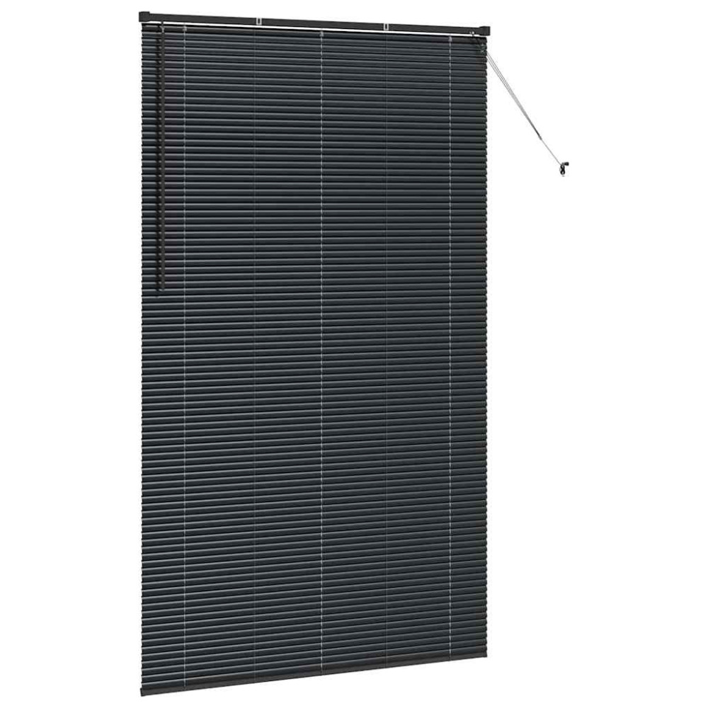 Produktbild för Persienner Svart 220 x 125 cm Aluminium