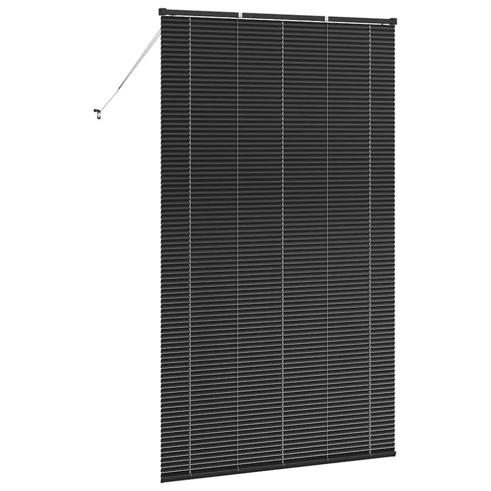 Produktbild för Persienner Svart 220 x 125 cm Aluminium