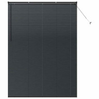 Produktbild för Persienner Svart 220 x 160 cm Aluminium