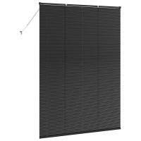 Produktbild för Persienner Svart 220 x 160 cm Aluminium