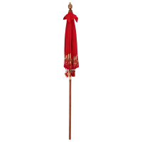 Produktbild för Balinesisk Parasol Röd 185 x 185 x 260 cm Bomull