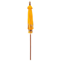Produktbild för Balinesisk Parasol Gul 185 x 185 x 260 cm Bomull