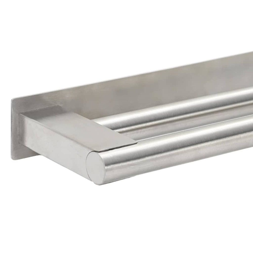 Produktbild för Handdukshållare Silver 40 x 9 x 4 cm Rostfritt stål