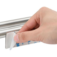 Produktbild för Handdukshållare Silver 40 x 9 x 4 cm Rostfritt stål