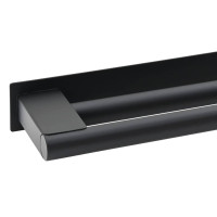 Produktbild för Handdukshållare Svart 40 x 9 x 4 cm Rostfritt stål