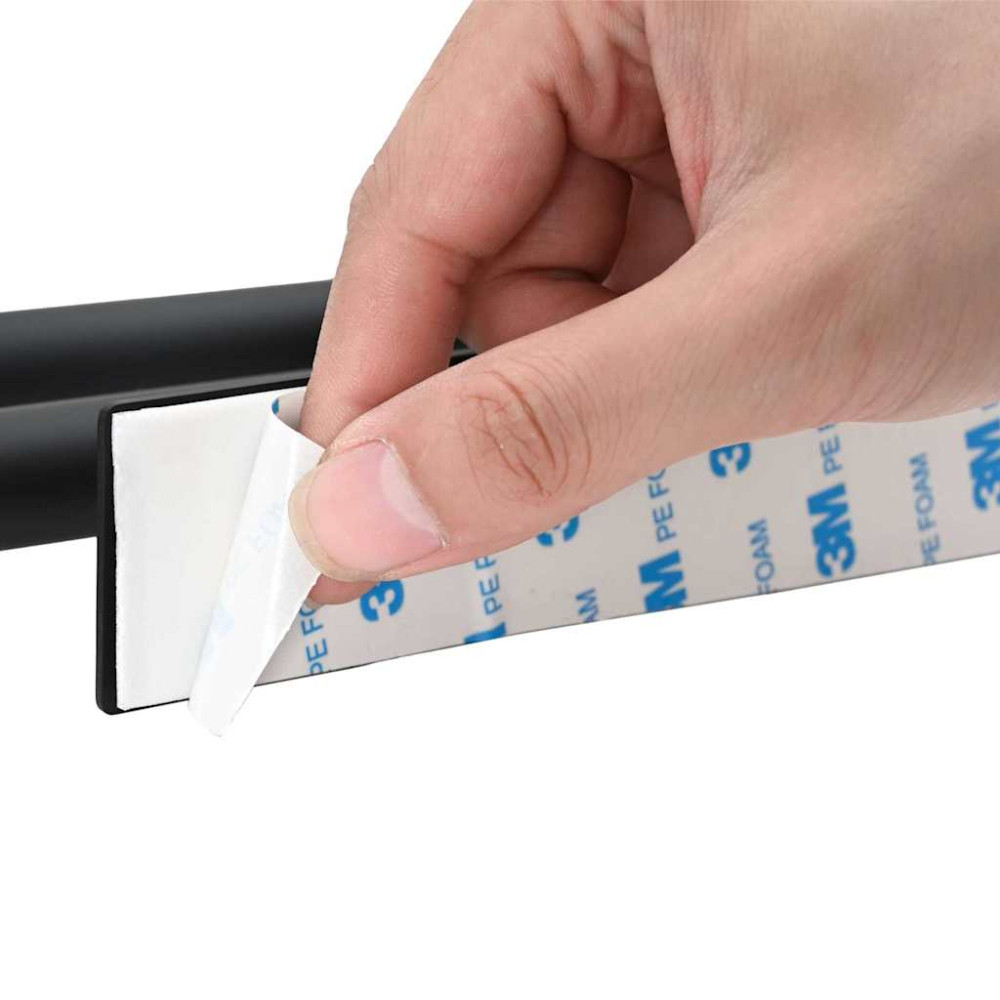 Produktbild för Handdukshållare Svart 40 x 9 x 4 cm Rostfritt stål