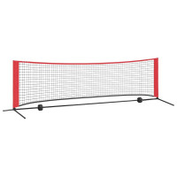 Produktbild för Tennis Nät Svart och Röd 301 x 90,5 x 87 cm Polyester