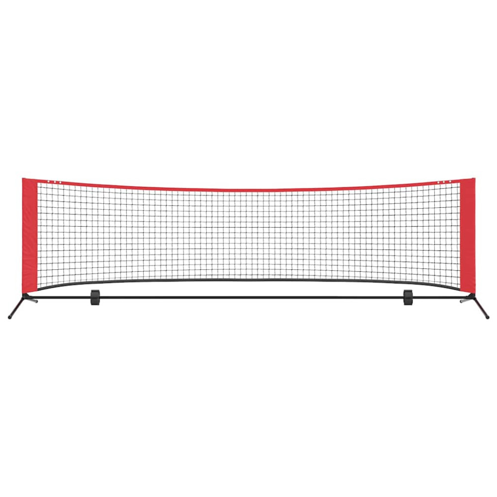 Produktbild för Tennis Nät Svart och Röd 301 x 90,5 x 87 cm Polyester