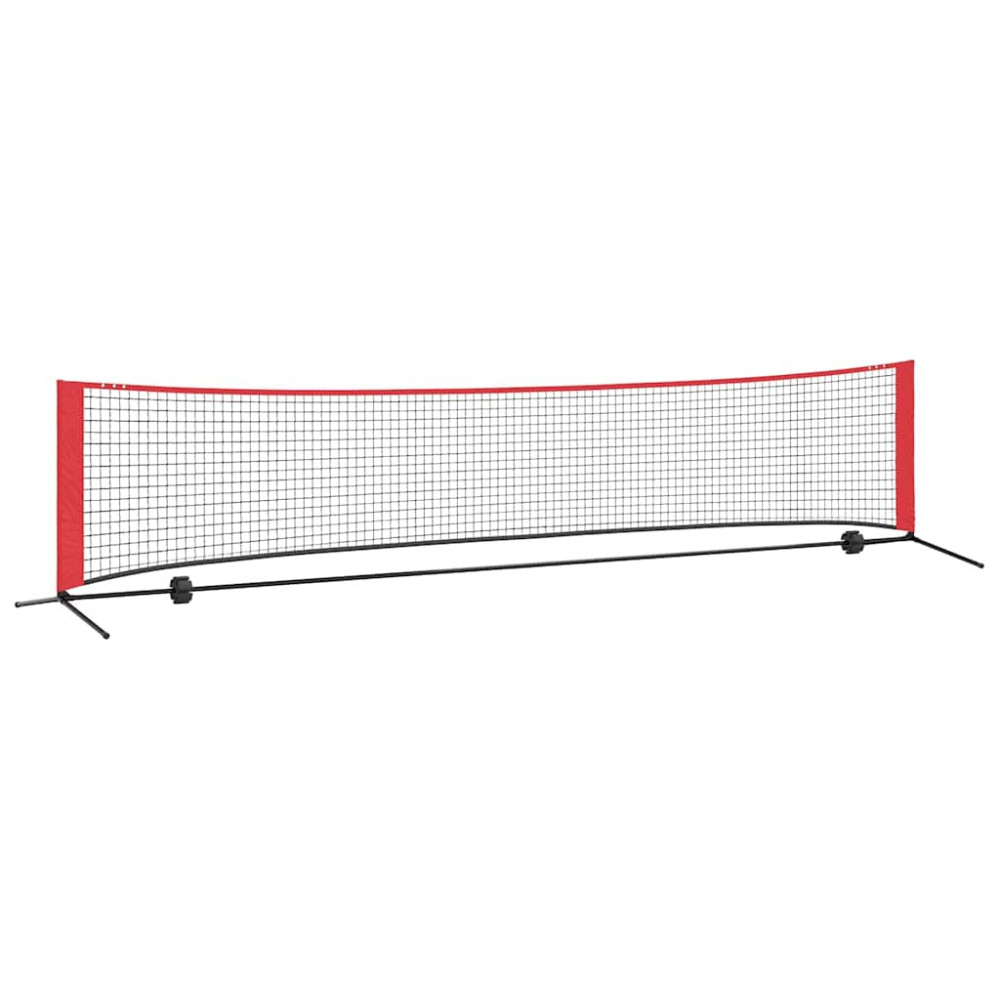Produktbild för Tennis Nät Svart och Röd 396 x 92 x 87 cm Polyester