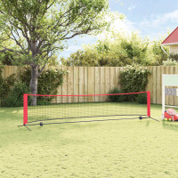 Produktbild för Tennis Nät Svart och Röd 396 x 92 x 87 cm Polyester