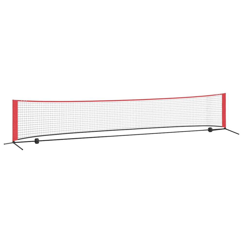 Produktbild för Tennis Nät Svart och Röd 494,5 x 90 x 87 cm Polyester