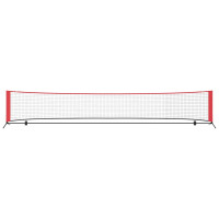 Produktbild för Tennis Nät Svart och Röd 494,5 x 90 x 87 cm Polyester