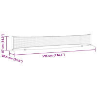Produktbild för Tennis Nät Svart och Röd 595 x 90,5 x 87 cm Polyester