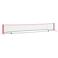 Produktbild för Tennis Nät Svart och Röd 595 x 90,5 x 87 cm Polyester