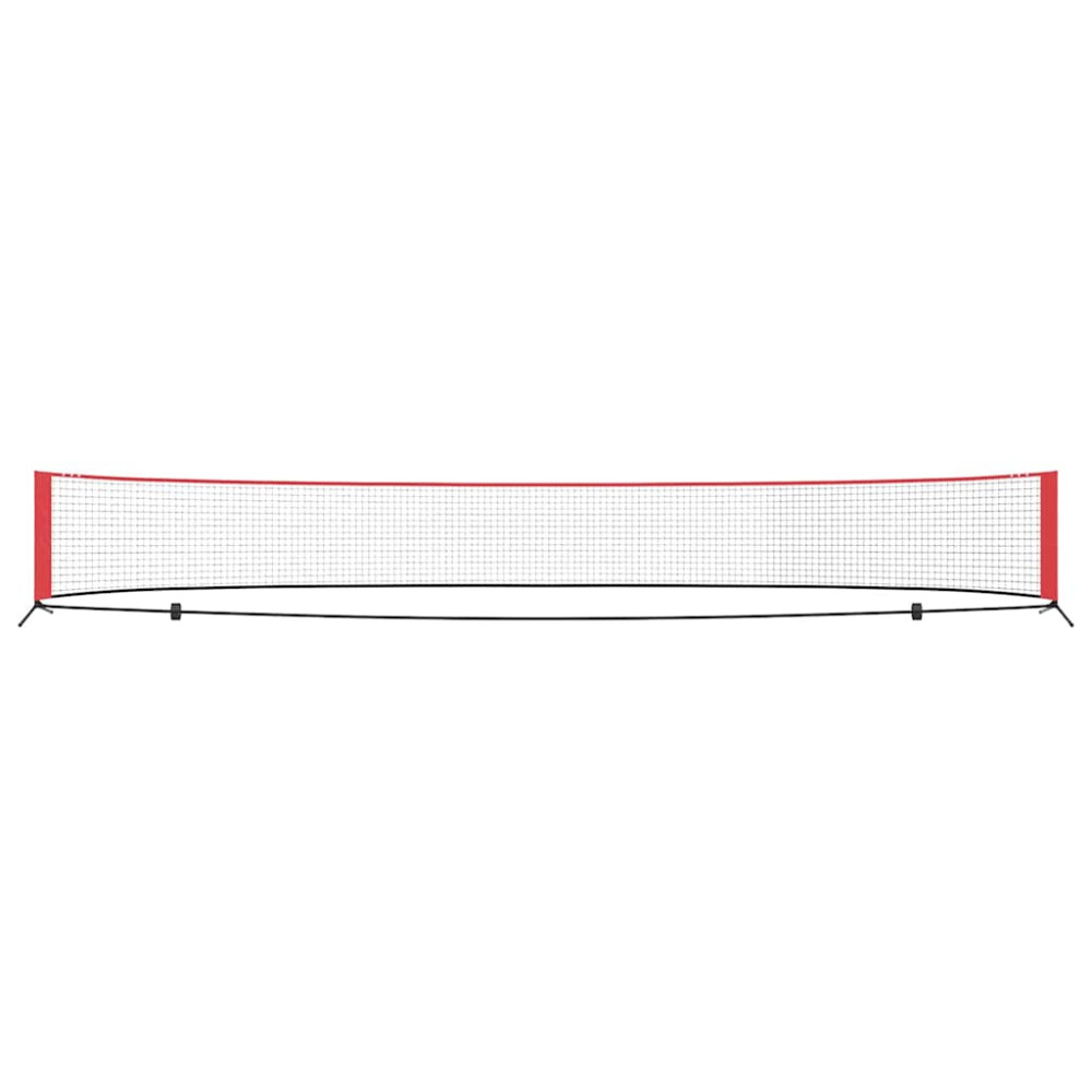 Produktbild för Tennis Nät Svart och Röd 595 x 90,5 x 87 cm Polyester