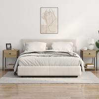 Produktbild för Nattduksbord 2 pcs Sonoma-ek 42 x 41 x 56 cm Konstruerat trä