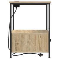 Produktbild för Nattduksbord 2 pcs Sonoma-ek 42 x 41 x 56 cm Konstruerat trä