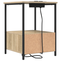 Produktbild för Nattduksbord 2 pcs Sonoma-ek 42 x 41 x 56 cm Konstruerat trä