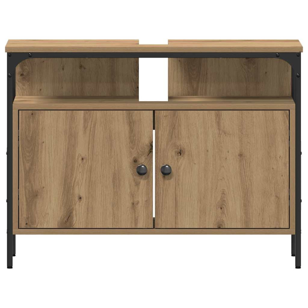 Produktbild för Badrumsmöbelset 4 st Artisan Ek 33 x 33 x 185,5 cm